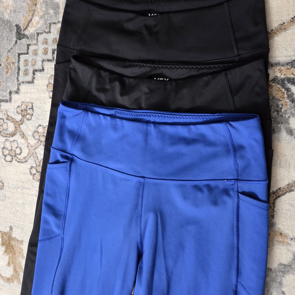 Victorias Secret Leggings With Pockets - 3/4 Length - Size L - Lot Of 3